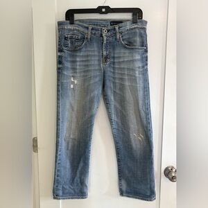 AG Adriano Goldschmied Boyfriend Jeans Distressed Medium Wash 30